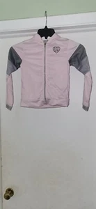 Girls Size 7 Pink Gray lightweight Body glove Jacket Hooded Back To School - Picture 1 of 3