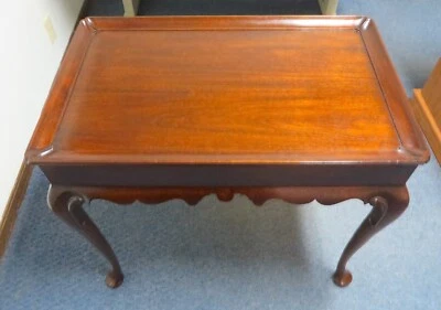 Mesa de té HENKEL HARRIS modelo #5416 Queen Anne caoba ~ de colección ¡BONITA! Foto 1 de 4