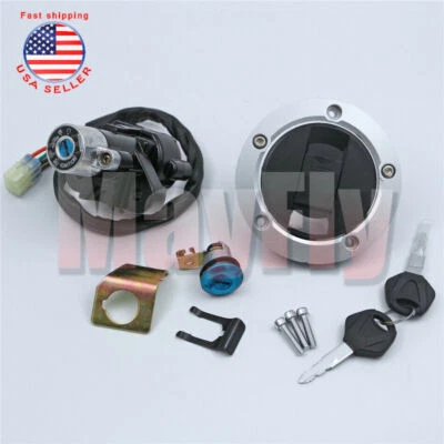 Fit For Suzuki GSXR1000 2009-2015 K9 Ignition Switch Lock Fuel Gas Tank Cap Key - Image 1 of 4