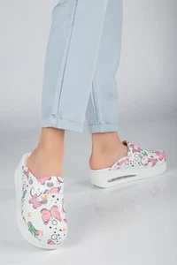 zapatos ortopédicos mujer, zuecos mujer, zuecos blancos, zuecos hospital, diseño personalizado, nuevos - Imagen 1 de 4