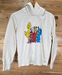 Uniqlo KAWS Sesame Street Pullover Hoodie Youth Medium Multiple Stains READ - Picture 1 of 15
