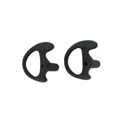 VALLEY ENTERPRISES Black Replacement Large Earmold Earbud Right Side Two-Way Radio Audio 2 Pack