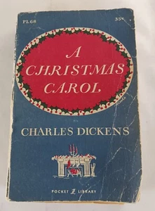 A Christmas Carol By Charles Dickens (1961 Pocket Library Paperback) Ships Same - Imagen 1 de 8