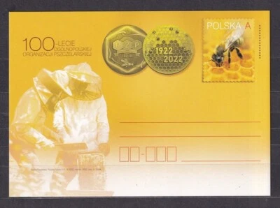 POLAND. 1922/100th Anniversary of the National Beekeeping Organization/PS Card. - Image 1 of 2