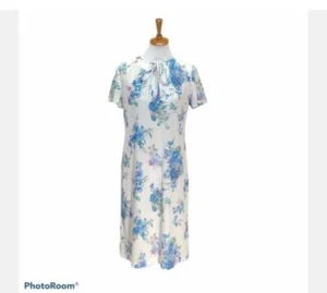 VESTIDO FLORAL VINTAGE THREE R'S FABULOSO TALLA L (?) MANGA CORTA - Imagen 1 de 6