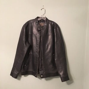 BKE, (FROM BUCKLE), FAUX, LEATHER JACKET, L, BLACK - Picture 1 of 2