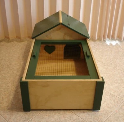 - FATTO A MANO - TERRARIO PER TARTARUGHE CON CASETTA Schildkröten terrarium 90x45x26