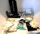 Costume Junk Jewelry Lot Some Pieces Broken For Crafting 60+ Pieces See Photos