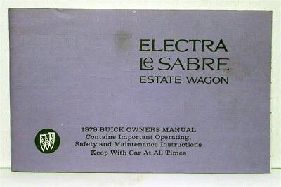 Buick Electra LeSabre 1979 familiar vagón propietario operador manual original Foto 1 de 4