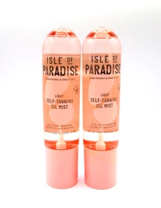 Lot/2 Isle Of Paradise Self Tanning Oil Mist ~ Light ~ 200 ml / 6.76 oz x 2 ~ - Picture 1 of 2