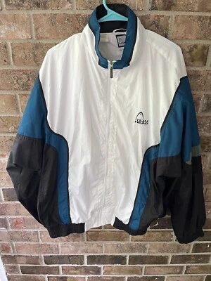 Chaqueta cortavientos XL Head multicolor Y2K años 2000 "Team Head" Foto 1 de 4