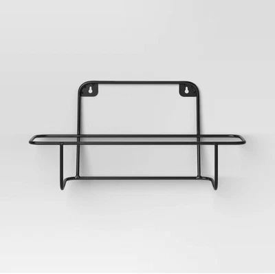 Colgador para jardinera exterior de metal negro - Plancha Room Essentials 16" Foto 1 de 4