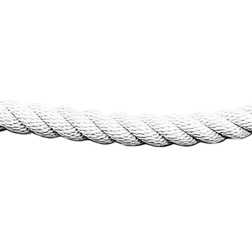 LAWRENCE METAL  Barrier Rope,1-1/2 In x 6 ft,White 3ZAF2 - Image 1 of 1