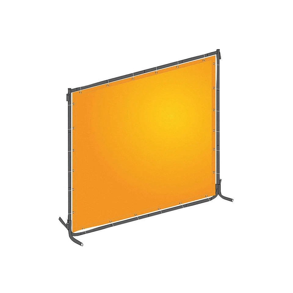 GRAINGER APPROVED 22RN69 Welding Screen, 6 ft H, 6 ft W, Yellow 22RN69 - Image 1 of 1