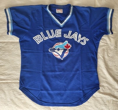 Camiseta Wilson de principios de 1980 LLOYD MOSEBY usada en juegos usada Toronto Blue Jays talla 42 Foto 1 de 4