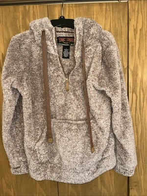 Trail Crest Highland Timber Fleece  3/4 Zip Hunting Jacket Brown Medium - Image 1 of 4