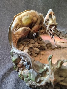 Statua vintage Boris Vallejo Julie Bell figura serpente demone rara regali Spencer - Foto 1 di 12