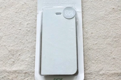 AVOC Apple iPhone SE 1st Gen/ 5 / 5S White Saffiano Leather Folio Case - New - Image 1 of 2