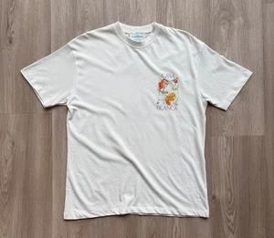 Camiseta blanca del club de tenis Casablanca logotipo artístico - Imagen 1 de 15