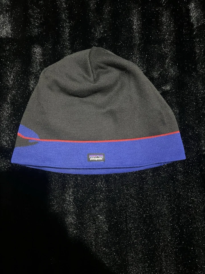 Gorro Patagonia Azul/Negro/Rojo Fitz Roy Mountain Exterior Talla Única Unisex Adulto Foto 1 de 4