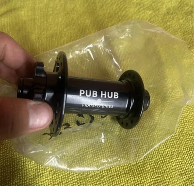 Framed Pub Hub 32h 110mm x 15mm Front Hub Black Wheel Hub Fat Bike Component - Image 1 of 4