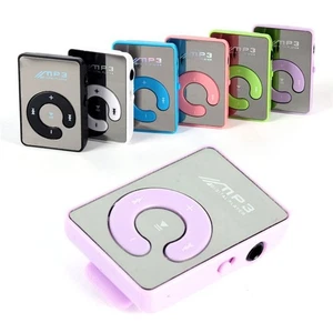 Fashion Clip Mini USB MP3 Music Media Player with 16GB Micro SD TF Card Black - Picture 1 of 16
