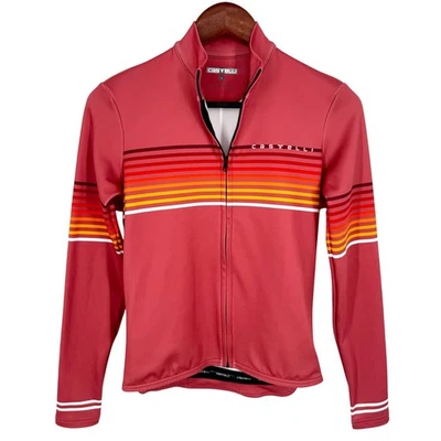 Новый без ЯРЛЫКОВ Castrelli женщин Ottanta длинным рукавом Велоспорт Джерси рубашка Топ куртка - Изображение 1 из 4