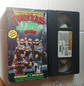 VHS Teenage Mutant Ninja Turtles The Coming Out of Their Shells Tour Tested - Picture 1 of 2