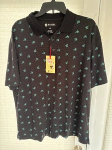 NEU Haggar Herren Terrasse Polo Neu mit Etikett Größe Large Schwertfisch Marlin Design - Bild 1 von 3