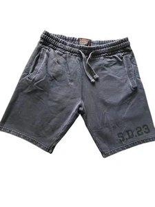 Superdry Heritage Washed Co No1 Men’s Shorts Blue Sweat Heavy Cotton Size M - Picture 1 of 4