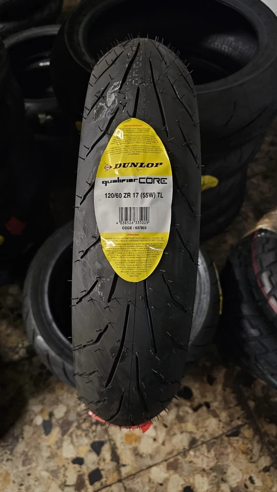 Pneumatico 120/60 ZR17 55W DUNLOP QUALIFIER CORE DOT2023 - Immagine 1 di 1