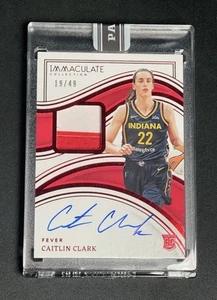2024 Panini Immaculate Caitlin Clark RPA Rookie Patch Auto 19/49 RC - Picture 1 of 2