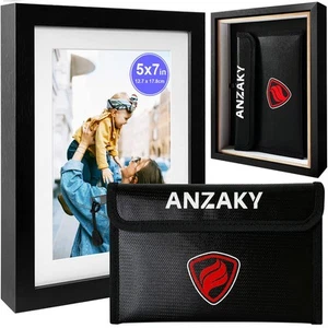 Photo Picture Frame Diversion Safe with Fireproof & Waterproof Money Bag, Val... - Bild 1 von 7