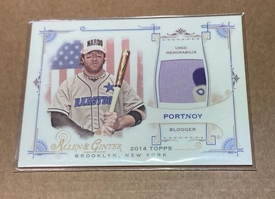 2014 Topps Allen & Ginter Dave Portnoy parche usado reliquia taburete de bar deportivo FRB-DPO Foto 1 de 2