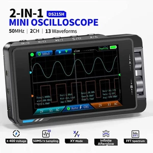 Oscilloscopio portatile 2 canali DS215H versione standard con generatore di segnali 50MHz - Foto 1 di 25