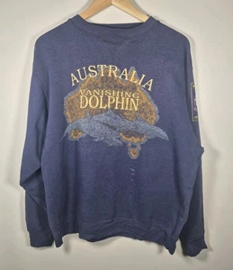 Sudadera De Colección Galt Sand Australia Vanishing Dolphins Hecha en EE. UU. Para Hombres M - Imagen 1 de 7