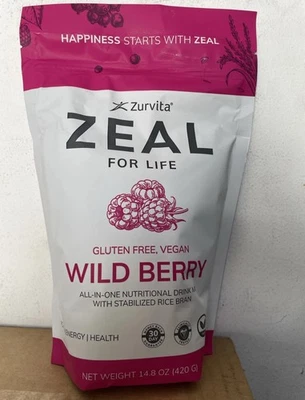 Zurvita Zeal for Life 30-Day Wellness Bag, 420 Grams, Wild Berry Gluten Free - Image 1 of 2