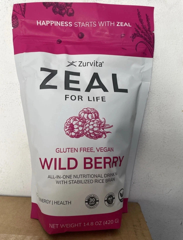 Zurvita Zeal For Life Canister - Wild Berry, 420 g