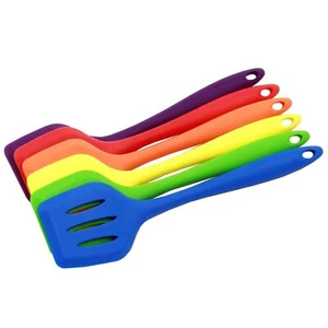 Chef Craft 12" Heat Resistant Silicone Slotted Turner Spatula - 10 Color Options - Picture 1 of 12