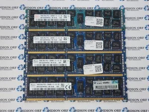 Set of 4 HYNIX 16 GB DDR3R SERVER RAM PC3-12800R 2Rx4 HMT42GR7MFR4C-PB, SKU 6157 - Picture 1 of 1