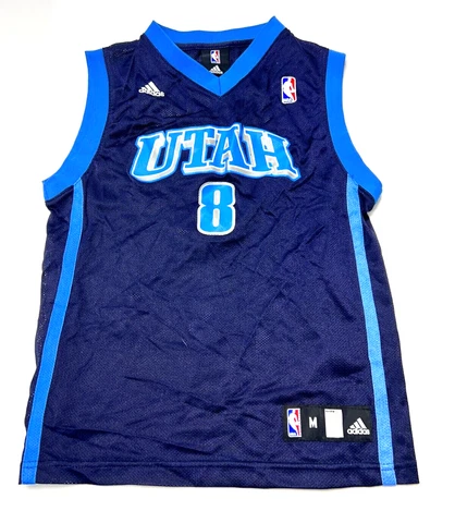 Adidas NBA Utah Jazz Basketball Jersey Blue #8 Deron Williams Youth M Cover