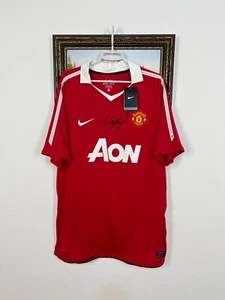 Manchester United football shirt 2010 Soccer Jersey Rooney Signed Mens Size XL - Picture 1 of 24