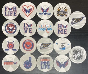 Lot Of 18 Washington Capitals Hockey NHL 4’’ Round Cardboard Coasters Gift Idea - Picture 1 of 1