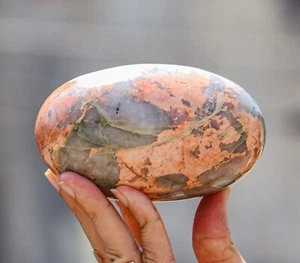 Chakra de meditación rosa rosofía 115 mm poder curativo aura espíritu piedra lingam - Imagen 1 de 10