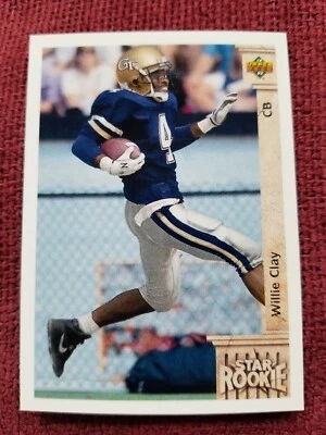 1992 Upper Deck Card #7 Willie Clay - Image 1 of 2