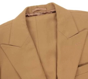 Traje de hombre 38 R a medida 100 % italiano Marzoni cachemir cirujano puños pico solapa - Imagen 1 de 23