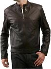 Mens Genuine Leather Biker Casual Club Wear Jacket Coat Designer