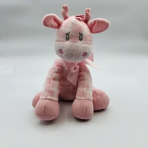 Jingles Pink Giraffe Plush Baby Rattle Toy 9" First And Main Stuffed Animal - Picture 1 of 6