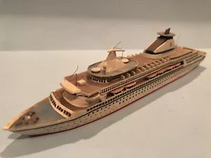 Ron Hughes 1988 Crown Odyssey Cruise Ship Handmade Waterline Model - 1:1200 - Picture 1 of 17