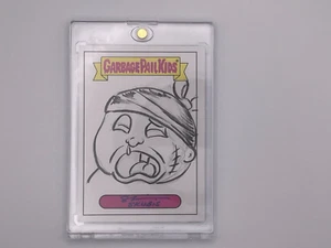 GARBAGE PAIL KIDS ANTHONY SKUBIS SKETCH CARD - 1/1 - MAULED PAUL - AILIN' AL - Picture 1 of 2